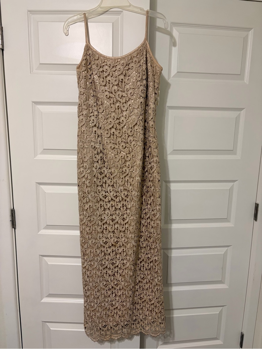 Aspeed Nude/Tan Slip Dress with Spaghetti Straps